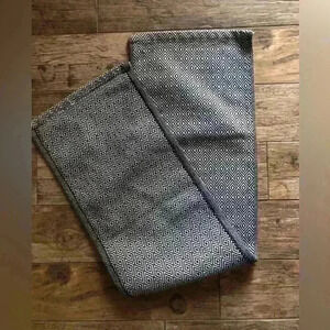 Table runner black and white geometrical cotton thick see measurements